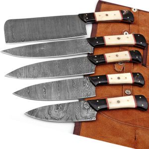 Damascus Knives Set