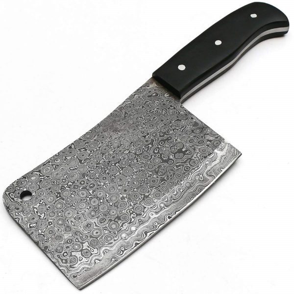 damascus steel meat cleaver