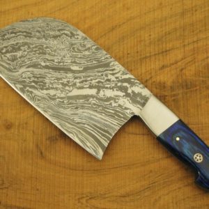 handmade cleaver damascus