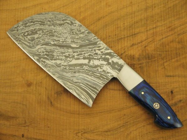 handmade cleaver damascus